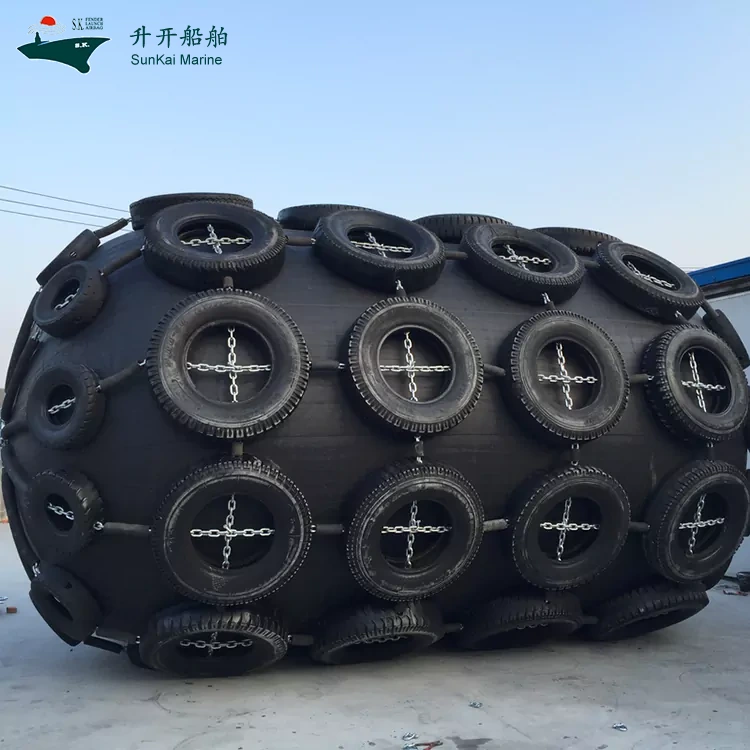 Qingdao Sunkai Marine Ships Customized Large Inflatable Ship Fenders to Overseas Customers